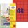 AVERY Zweckform Etiketten L6038-20 rot 45,7 x 21,2 mm, 20 Blatt