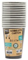 PROnappe Einweg-Kaffeebecher schwarz 200,0 ml, 15 St.