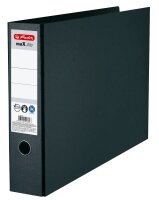 herlitz maX.file Ordner schwarz marmoriert Karton 7,5 cm...
