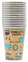 PROnappe Einweg-Kaffeebecher grau 200,0 ml, 15 St.