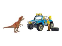 Schleich® Dinosaurs 41464 Geländewagen mit Dino-Außenposten Spielfiguren-Set