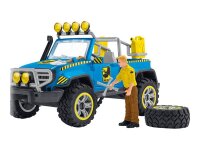 Schleich® Dinosaurs 41464 Geländewagen mit Dino-Außenposten Spielfiguren-Set