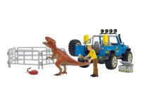Schleich® Dinosaurs 41464 Geländewagen mit Dino-Außenposten Spielfiguren-Set