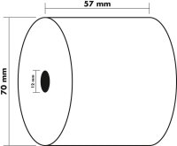 Exacompta Additionsrollen 5,7 cm x 40,0 m, 10 Rollen