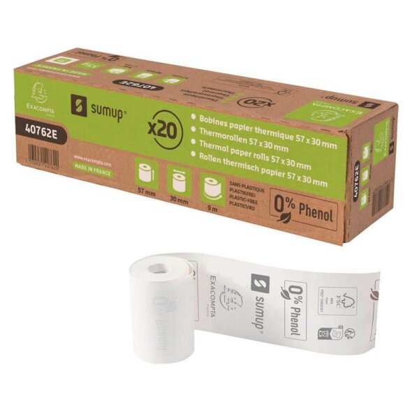 Exacompta SumUp Thermorollen 5,7 cm x 9,0 m, 20 Rollen