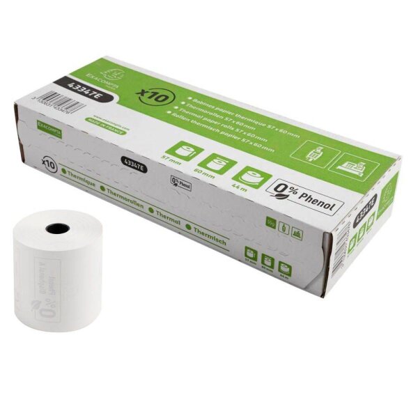 Exacompta Thermorollen 5,7 cm x 44,0 m, 10 Rollen