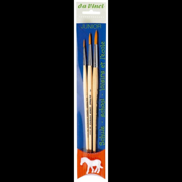 da Vinci Junior Pinsel-Set Größe 2, 5, 8, 3-teilig
