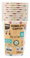 PROnappe Einweg-Kaffeebecher Ballons mehrfarbig 200,0 ml, 10 St.