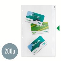 LEITZ Gleitverschlussbeutel 4040 DIN A4 transparent 0,20 mm, 5 St.