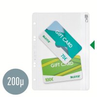 LEITZ Gleitverschlussbeutel 4045 DIN A5 transparent 0,20 mm, 5 St.