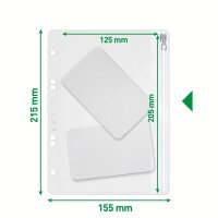 LEITZ Gleitverschlussbeutel 4045 DIN A5 transparent 0,20...