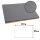 PROnappe Platzsets Tiss Lack grau 30,0 x 40,0 cm, 500 St.