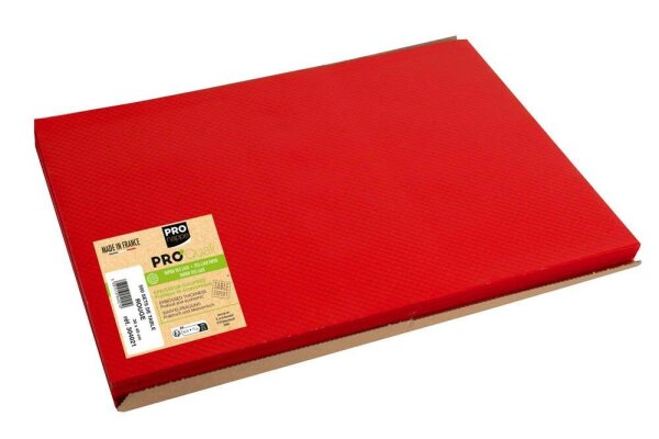 PROnappe Platzsets Tiss Lack rot 30,0 x 40,0 cm, 500 St.