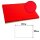 PROnappe Platzsets Tiss Lack rot 30,0 x 40,0 cm, 500 St.