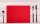 PROnappe Platzsets Tiss Lack rot 30,0 x 40,0 cm, 500 St.