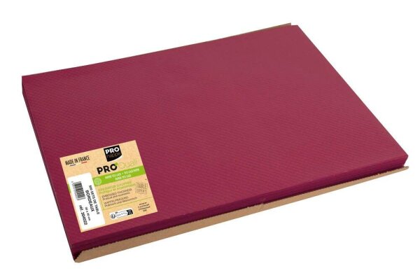 PROnappe Platzsets Tiss Lack rot 30,0 x 40,0 cm, 500 St.