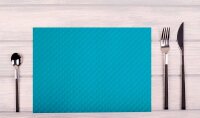PROnappe Platzsets Tiss Lack türkis 30,0 x 40,0 cm, 500 St.