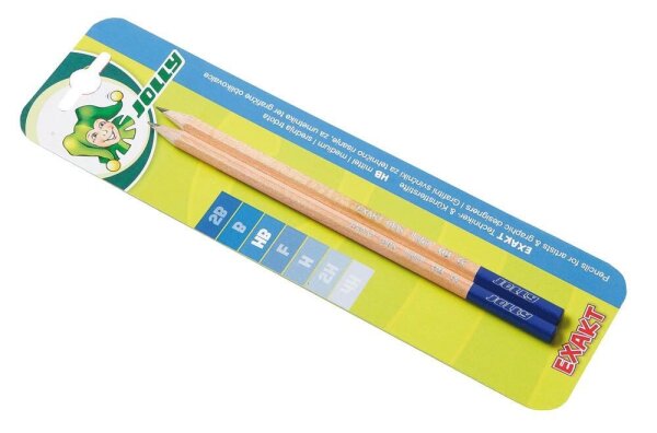 JOLLY EXAKT Bleistifte HB braun/blau, 2 St.