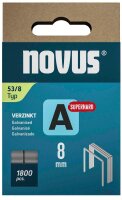 novus Tackerklammern Feindraht superhart 53/8, 1.800 St.