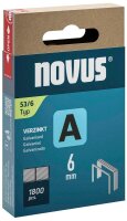 novus Tackerklammern Feindraht hart 53/6, 1.800 St.