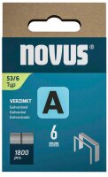 novus Tackerklammern Feindraht hart 53/6, 1.800 St.