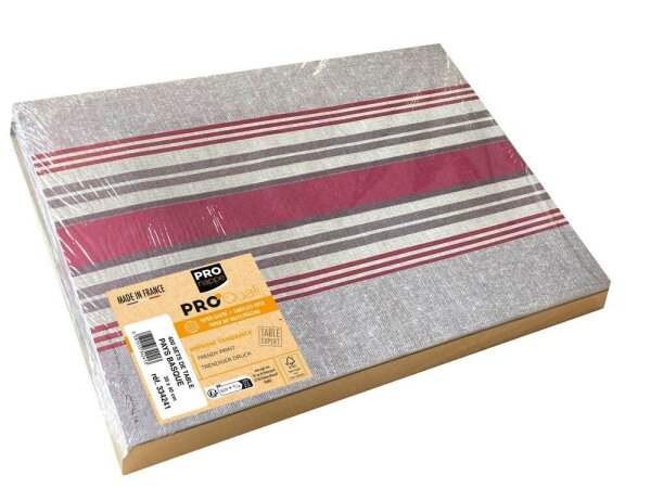 PROnappe Platzsets Baskenland mehrfarbig 30,0 x 40,0 cm, 400 St.