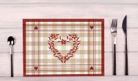PROnappe Platzsets Edelweiß mehrfarbig 30,0 x 40,0...