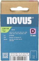 novus Tackerklammern 53F Flachdraht 14 mm, 600 St.