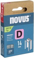 novus Tackerklammern 53F Flachdraht 14 mm, 600 St.