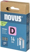 novus Tackerklammern 53F Flachdraht 14 mm, 600 St.