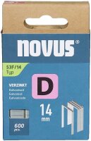 novus Tackerklammern 53F Flachdraht 14 mm, 600 St.