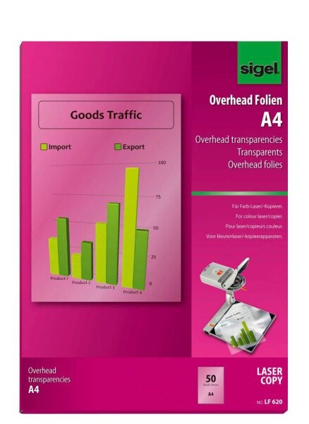 SIGEL Laserfolien LF620 klar, 50 St.
