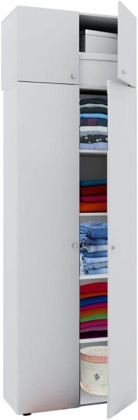 VCM my office Aktenschrank Vandol, 912192 weiß 4 Fachböden 70,0 x 40,0 x 218,0 cm