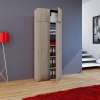 VCM my office Aktenschrank Vandol, 912193 sonoma-eiche 4 Fachböden 70,0 x 40,0 x 218,0 cm