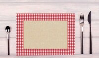 PROnappe Platzsets Leinen Vichy mehrfarbig 30,0 x 40,0...