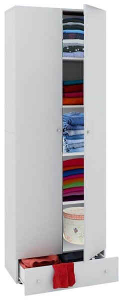 VCM my office Aktenschrank Vandol, 912196 weiß 4 Fachböden 70,0 x 40,0 x 198,0 cm