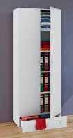VCM my office Aktenschrank Vandol, 912196 weiß 4 Fachböden 70,0 x 40,0 x 198,0 cm