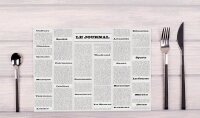 PROnappe Platzsets Vintage Zeitung weiß 30,0 x 40,0...