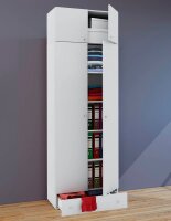 VCM my office Aktenschrank Vandol, 912249 weiß 4 Fachböden 70,0 x 40,0 x 238,0 cm