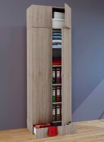 VCM my office Aktenschrank Vandol, 912250 sonoma-eiche 4 Fachböden 70,0 x 40,0 x 238,0 cm