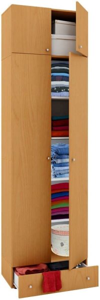 VCM my office Aktenschrank Vandol, 912251 buche 4 Fachböden 70,0 x 40,0 x 238,0 cm