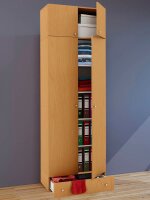 VCM my office Aktenschrank Vandol, 912251 buche 4 Fachböden 70,0 x 40,0 x 238,0 cm