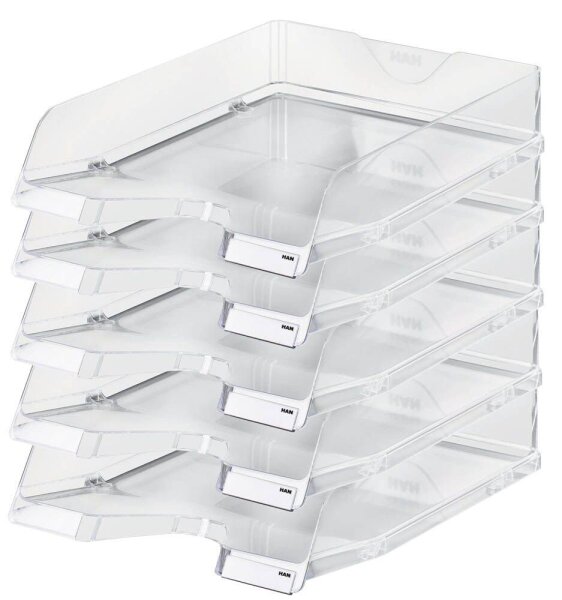 HAN Briefablagen VIVA transparent DIN A4, 5 St.