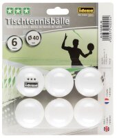 Idena Tischtennisbälle weiß, 6 St.