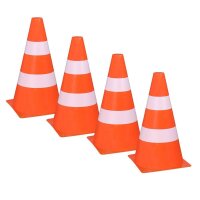 Idena Spielzeug-Leitkegel orange, weiß 24,0 cm, 4 St.