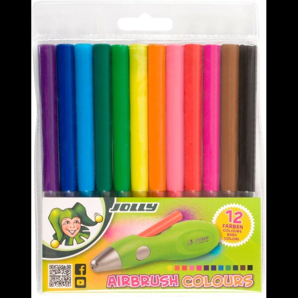 JOLLY Airbrush-Stifte farbsortiert, 12 St.