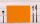 PROnappe Platzsets orange 30,0 x 40,0 cm, 100 St.
