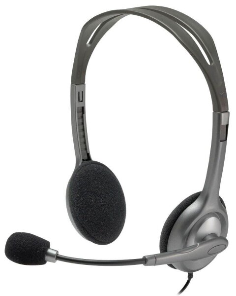 Logitech H110 Headset schwarz,silber