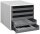 M&M Schubladenbox  dunkelgrau 30050910, DIN A4 mit 5 Schubladen, 1 St.