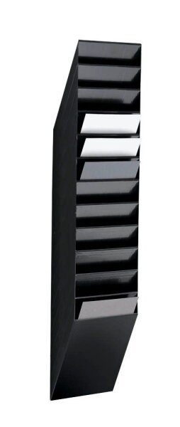 DURABLE Wandprospekthalter FLEXIBOXX schwarz DIN A4 24,2 x 13,5 x 111,5 cm, 1 St.